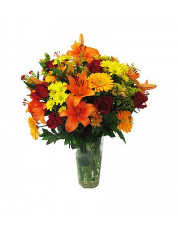 Mixed Flowers in a Vase