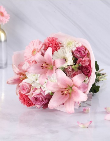 Bouquet of Pastel Flowers