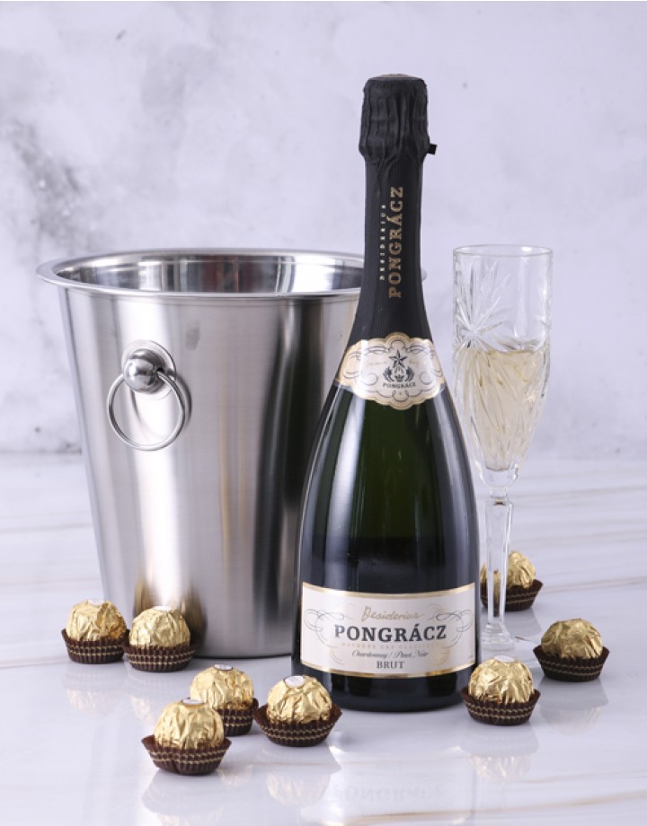 Pongrácz, Ice Bucket & Nougat Champagne Gift Hamper Durban Florist