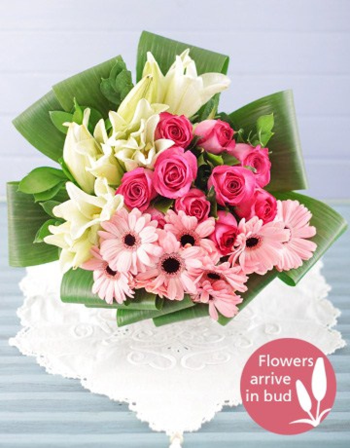 Lily, Rose & Gerbera Bouquet | Eat Pray Love | Durban Florist