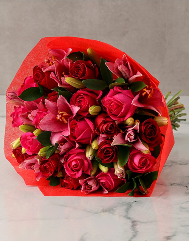 Roses & Lily Bouquet in Durban, South Africa | Durban Florist