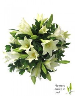 White Lily Bouquet for Mothers Day