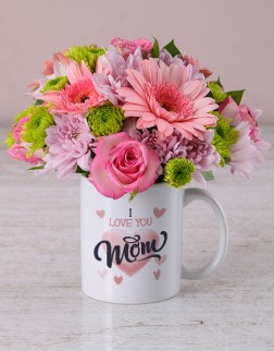 Mixed Flower Mug Mothers Day