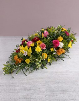 Mix Flower Funeral Coffin Spray