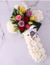 Funeral Cross Flower Arrangement | Durban Florist