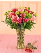 Pink Lilies & Roses in a Vase in Durban