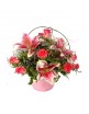 Posy of Mixed Pink Flowers