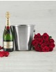 Moët Champagne & Red Roses in Ice Bucket