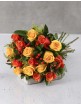Orange & Yellow Rose Bouquet